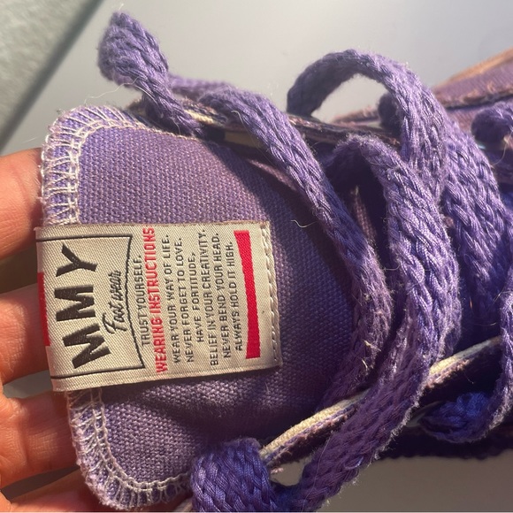 Maison Mihara Yasuhiro Peterson OG Sole Distressed Canvas Low 'Purple' - Picture 10 of 10